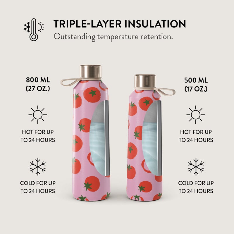 Burga Water Bottle. Keep Your Drinks At The Perfect Temperature And Your Style Impeccable, Whether At The Gym, Office, Or Outdoors (Salsa) (500 Ml) - Image 5